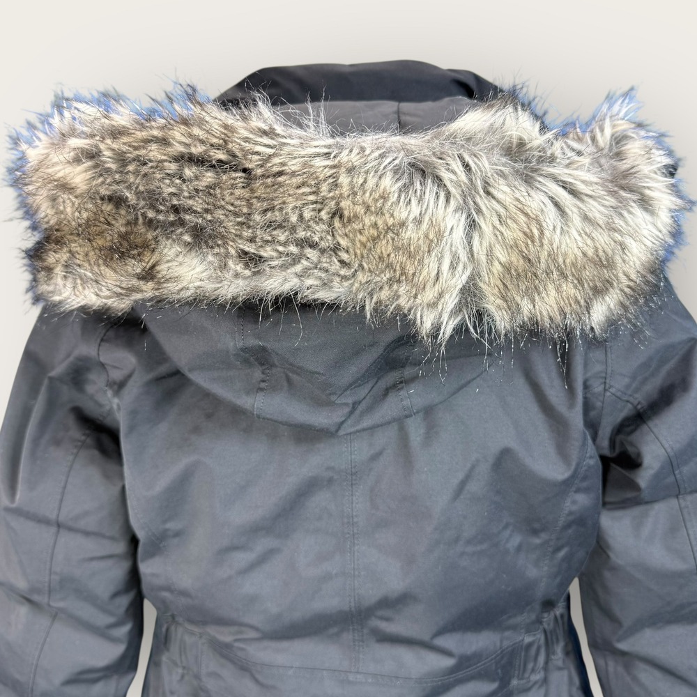 The North Face Womens Parka Winter Coat Faux Fur Trimmed Hood Black Size XS - Picture 7 of 15